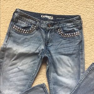 {Express} studded jeans size 6 31” inseam